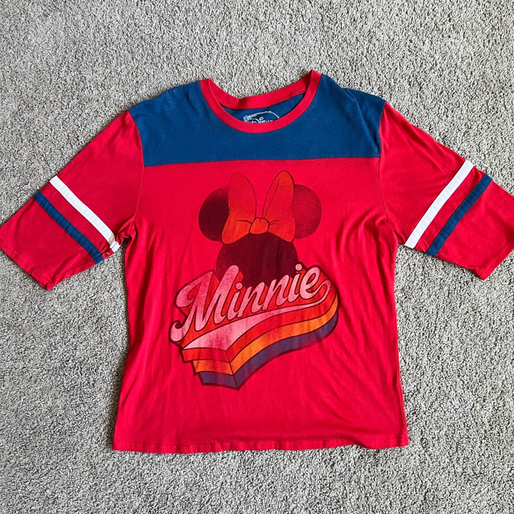 GUC Official Disneyland Park Retro Theme 3/4 sleeve shirt size XL